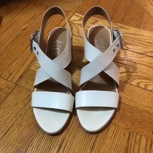 NEW Franco Sarto White Dress Sandals